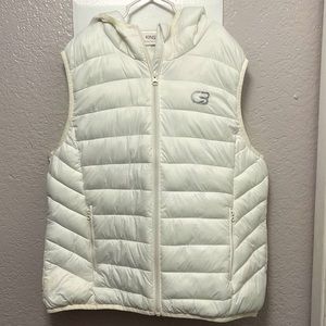 White CycleBar puffer jacket